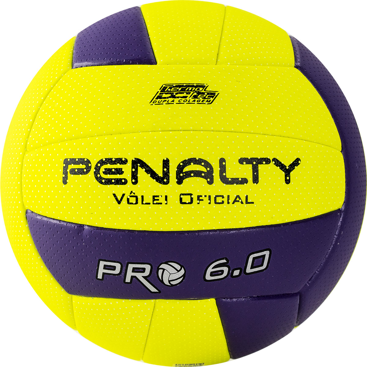 СЦ*Мяч вол. PENALTY BOLA VOLEI 6.0 PRO, 5416042420-U, р.5, микрофибра, термосшивка, желт-фиол