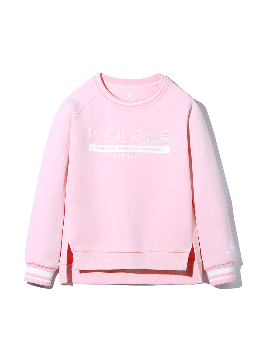 Детский свитшот KELME Girl's Round Neck Sweater Pink