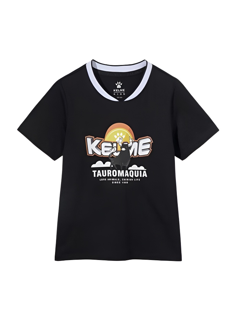 Детская футболка KELME Short Sleeve T-Shirt Kid Black
