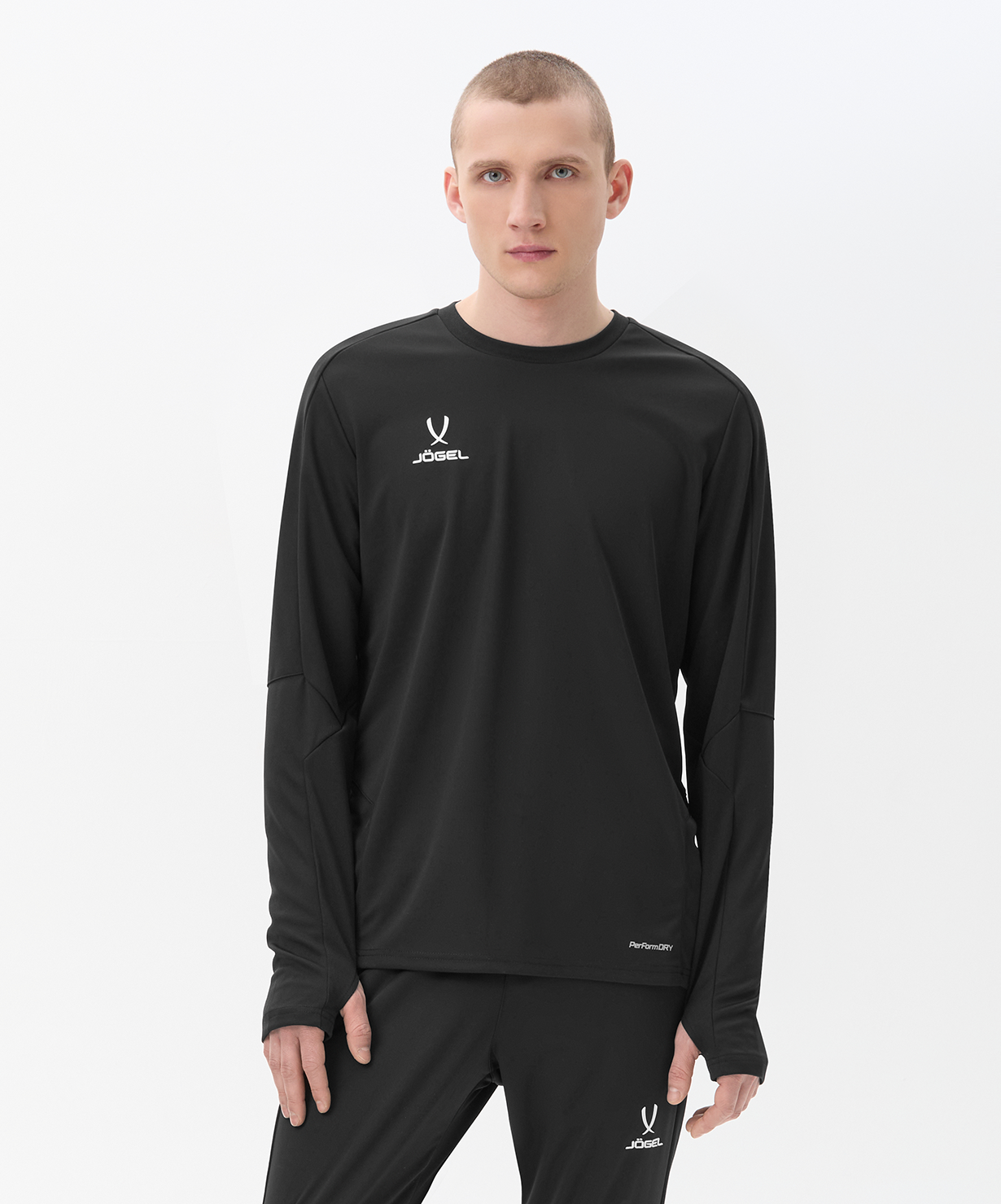 Джемпер тренировочный JOGEL DIVISION PerFormDRY Pro Training Top, черный, размер L