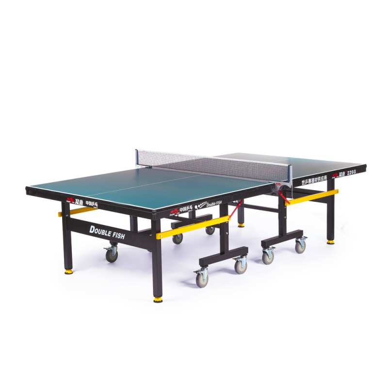 Стол для наст. тенниса DOUBLE FISH 226G, Indoor для закрытых помещений, толщина 22мм, зеленый