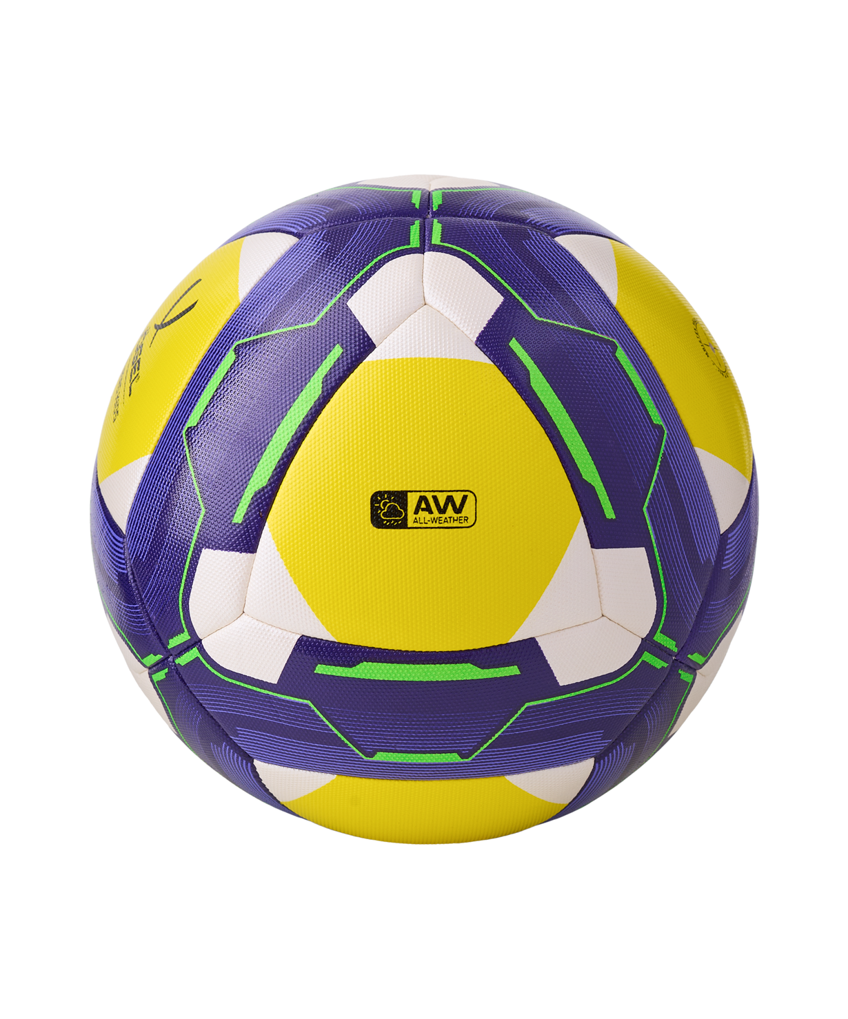 Мяч футбольный Primero Kids №4, белый/фиолетовый/желтый, размер 4