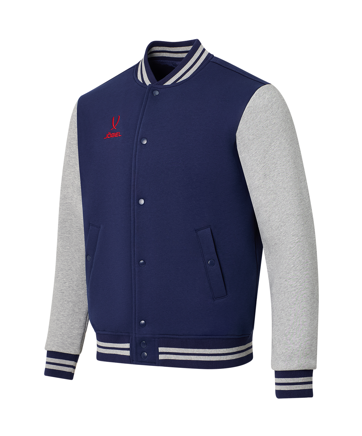 Бомбер JOGEL ESSENTIAL Fleece Bomber, темно-синий/серый меланж