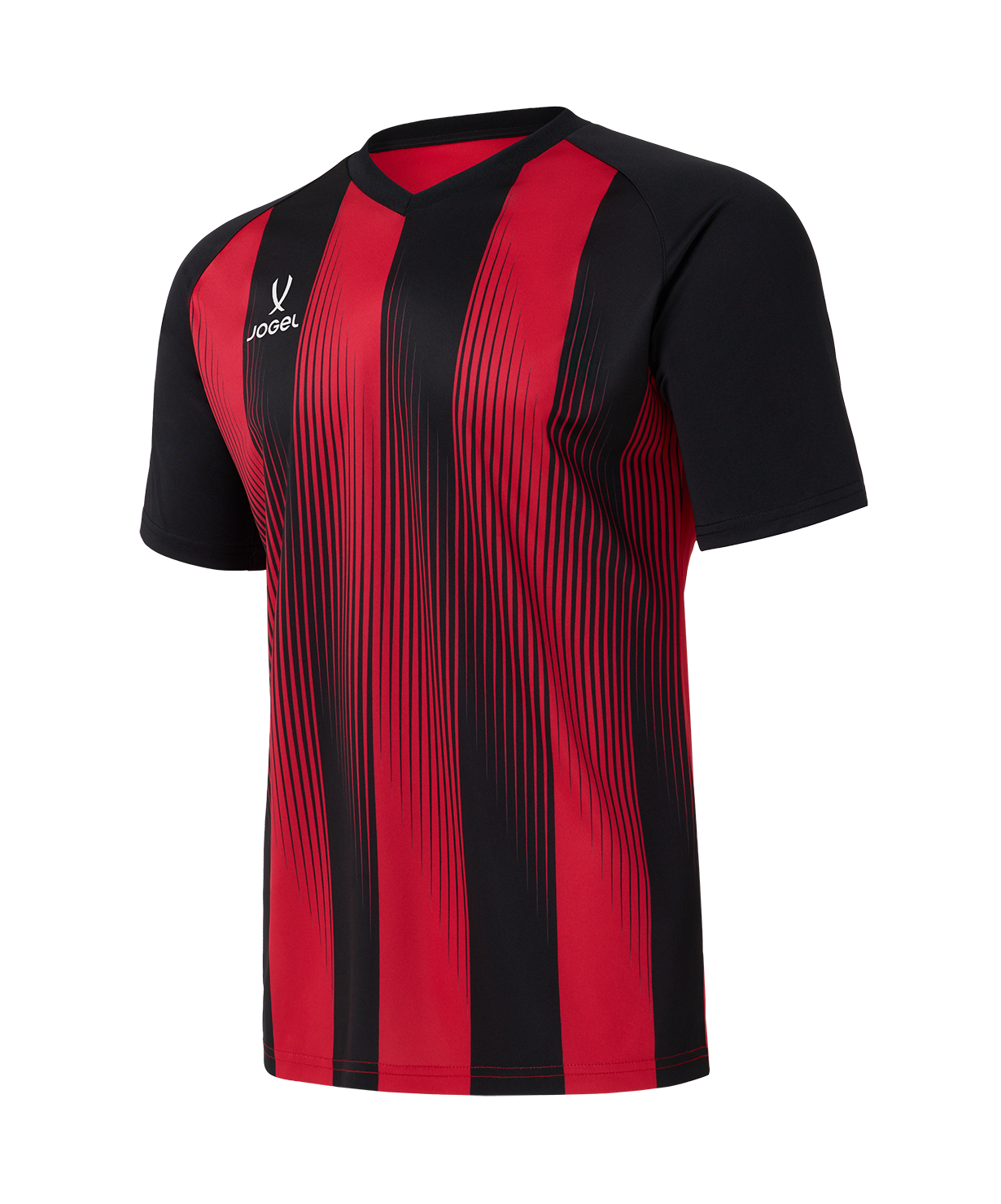 Футболка игровая JOGEL CAMP Striped Jersey, красный/черный
