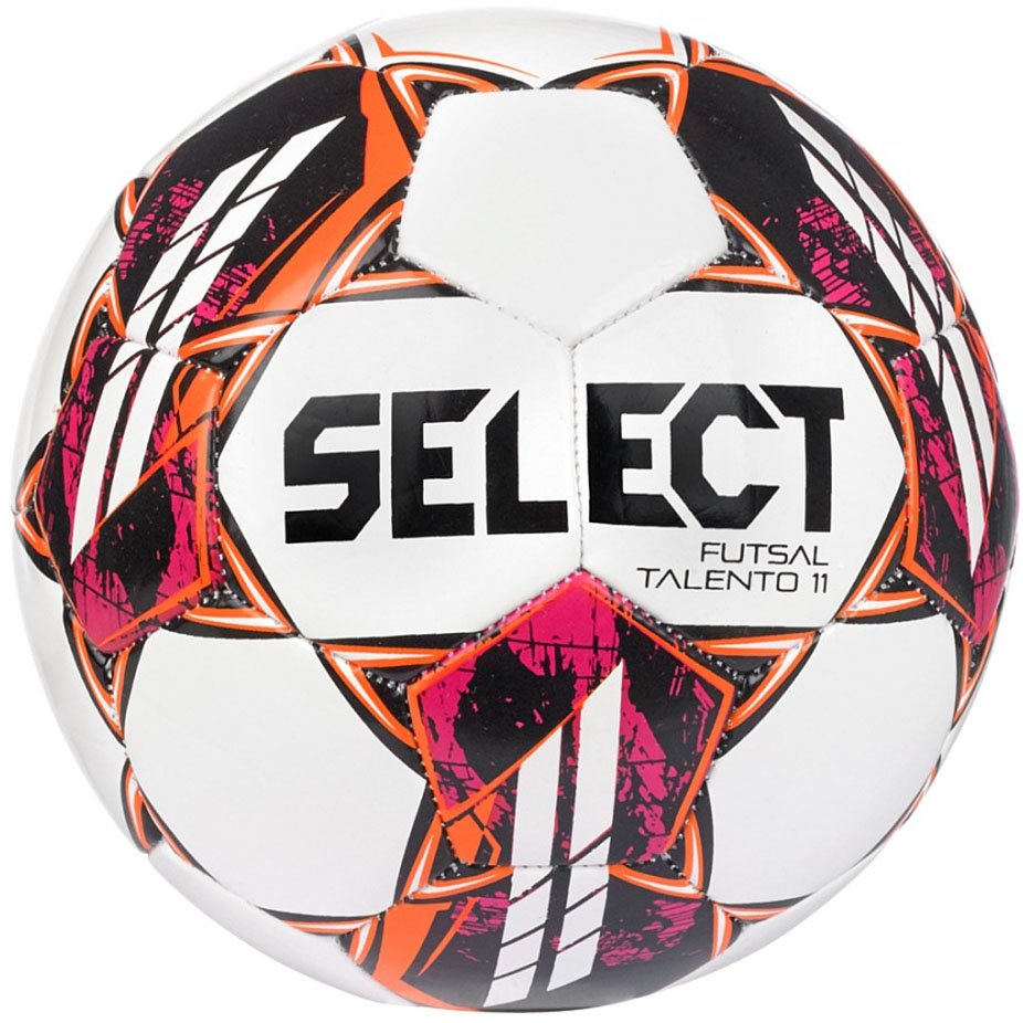 Мяч футзал. SELECT Futsal Talento 11 V22, 1061460006, р. 3 (Jr), 32п, ТПУ, маш.сш, бел-фиоле-оран