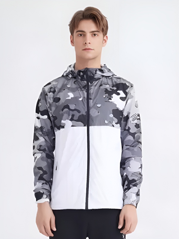 Ветровка KELME Men's Woven Jacket (White/Grey)