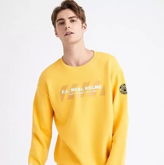 Свитшот KELME Men's Round Neck Sweater Yellow
