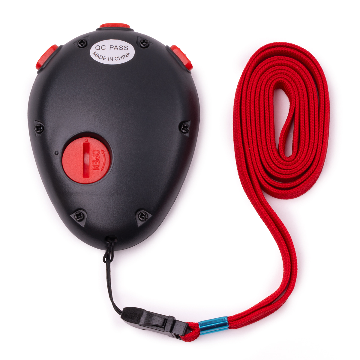 Секундомер TORRES Stopwatch, SW-002, часы, будильник, дата, шнур с карабином, черно-красн. NEW