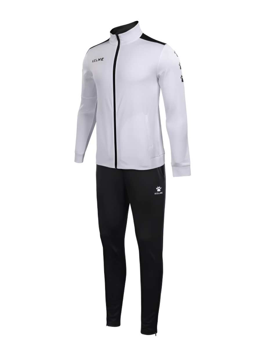Детский спортивный костюм KELME Tracksuit (White/Black)