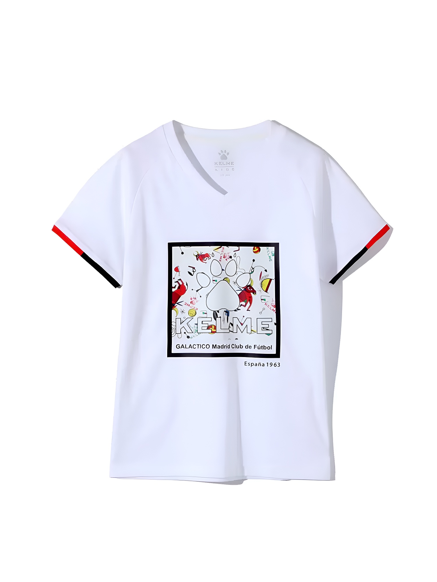 Детская футболка KELME Boys Short Sleeve T-Shirt White