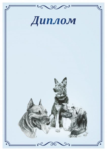 Диплом 00575 Собаки
