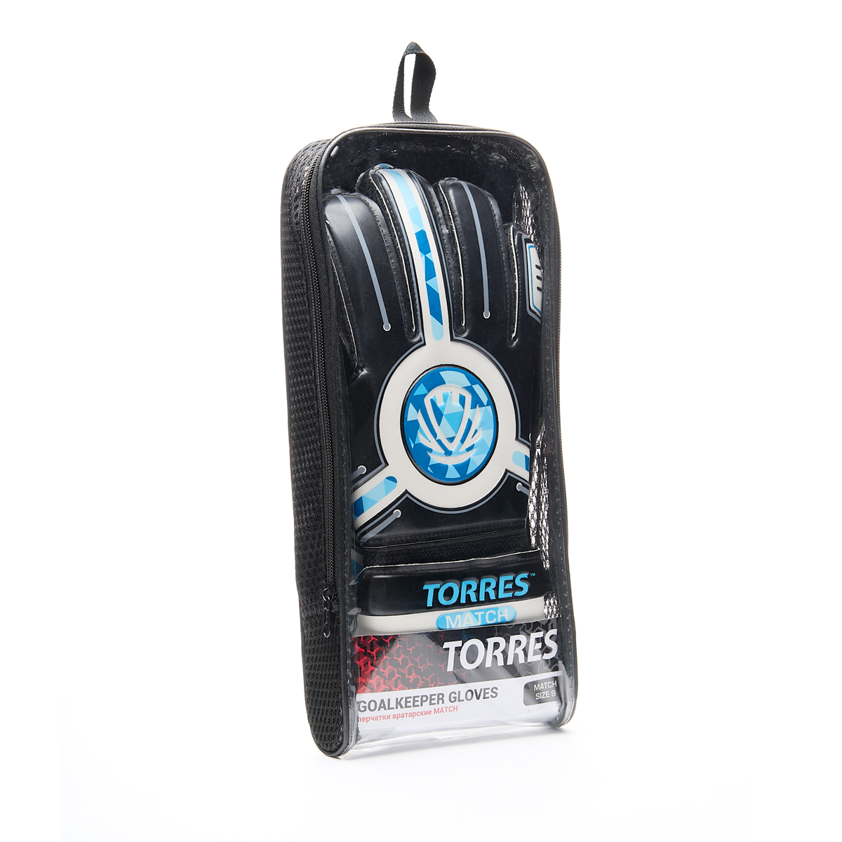 Перчатки врат. TORRES Match, FG0523404-8, р.8, 4 мм латекс, манж. с липучкой, черно-голубой