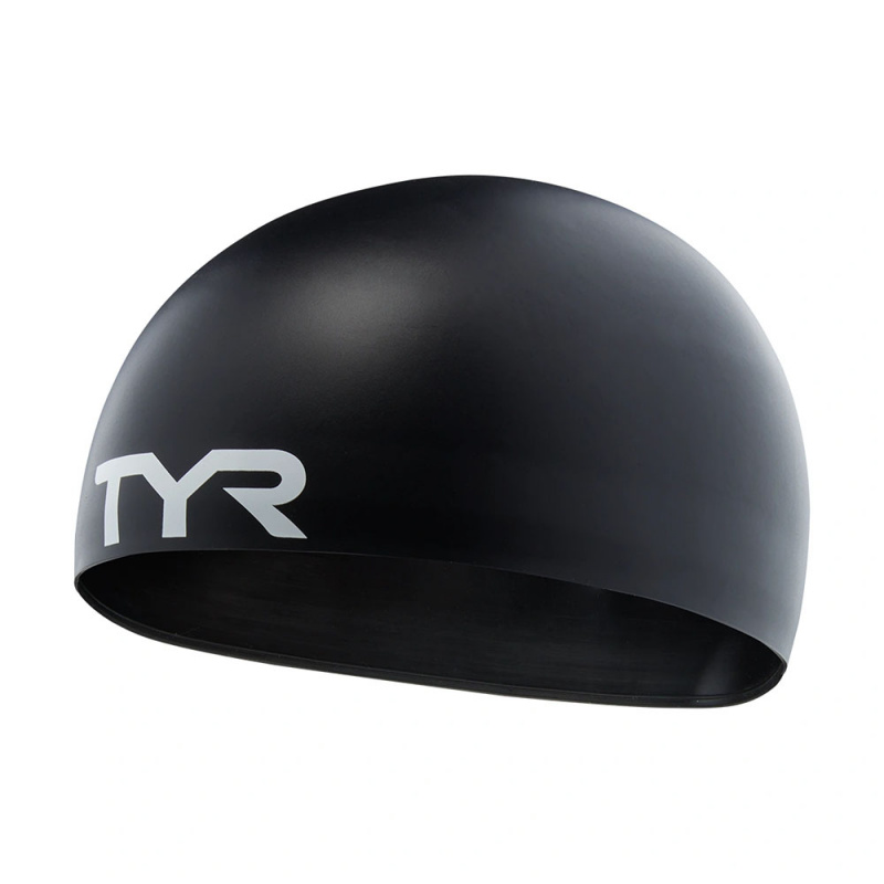 Шапочка для плав. TYR Stealth-X Racing Cap, LCSSX-001, ЧЕРНЫЙ, WA Appr, силикон