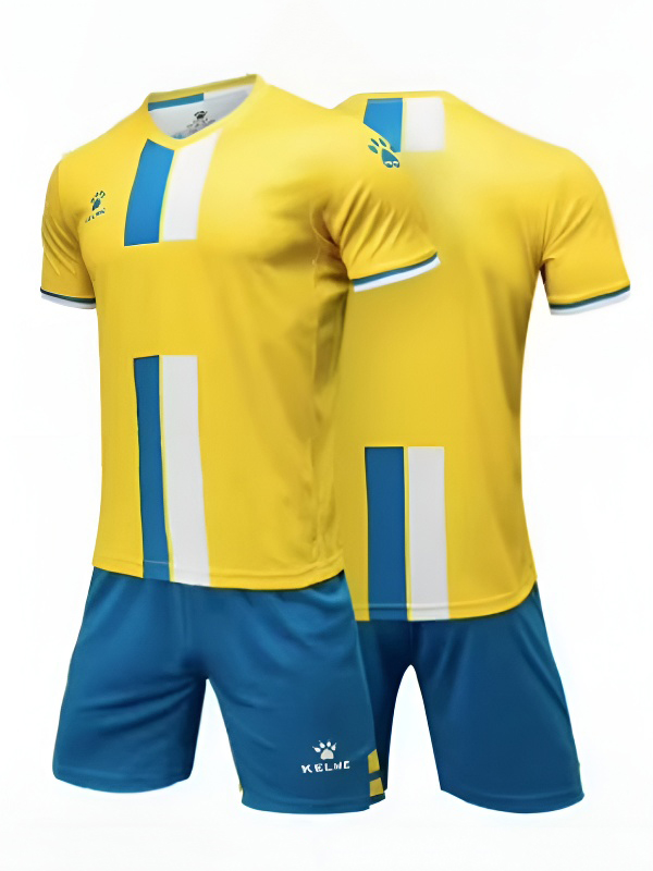 Футбольная форма KELME Short Sleeve Football Uniform (Yellow/Blue)