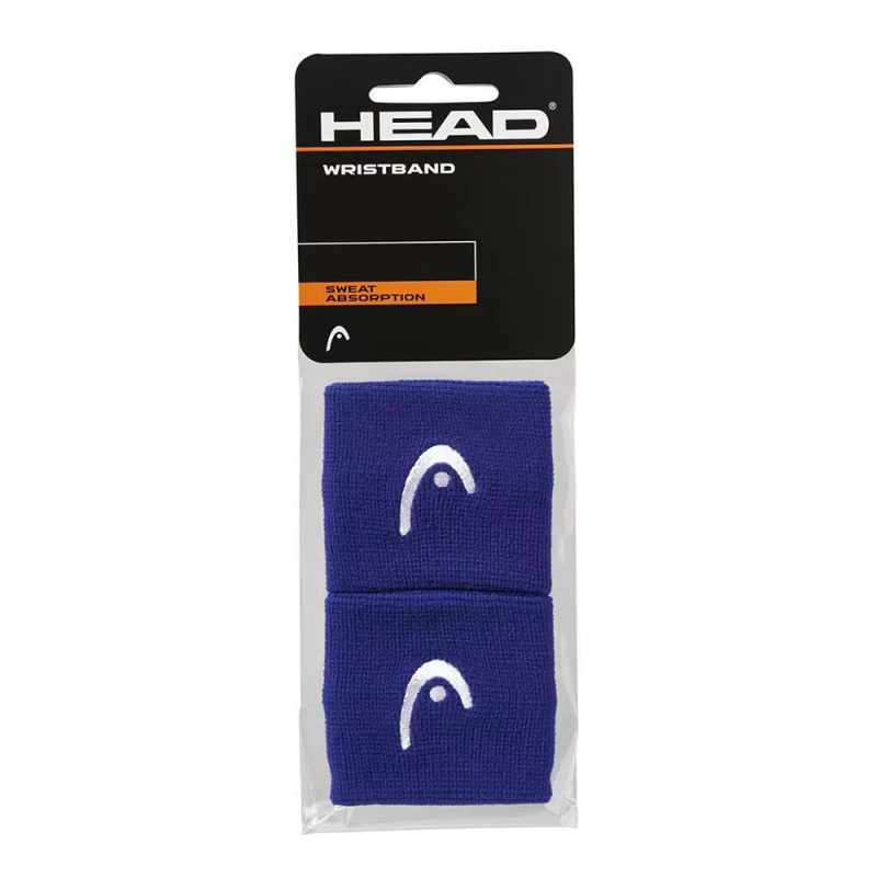 Напульсники HEAD 2,5", 285050-BL, ширина 7см, 90% нейлон, 10% эластан, пара, синий