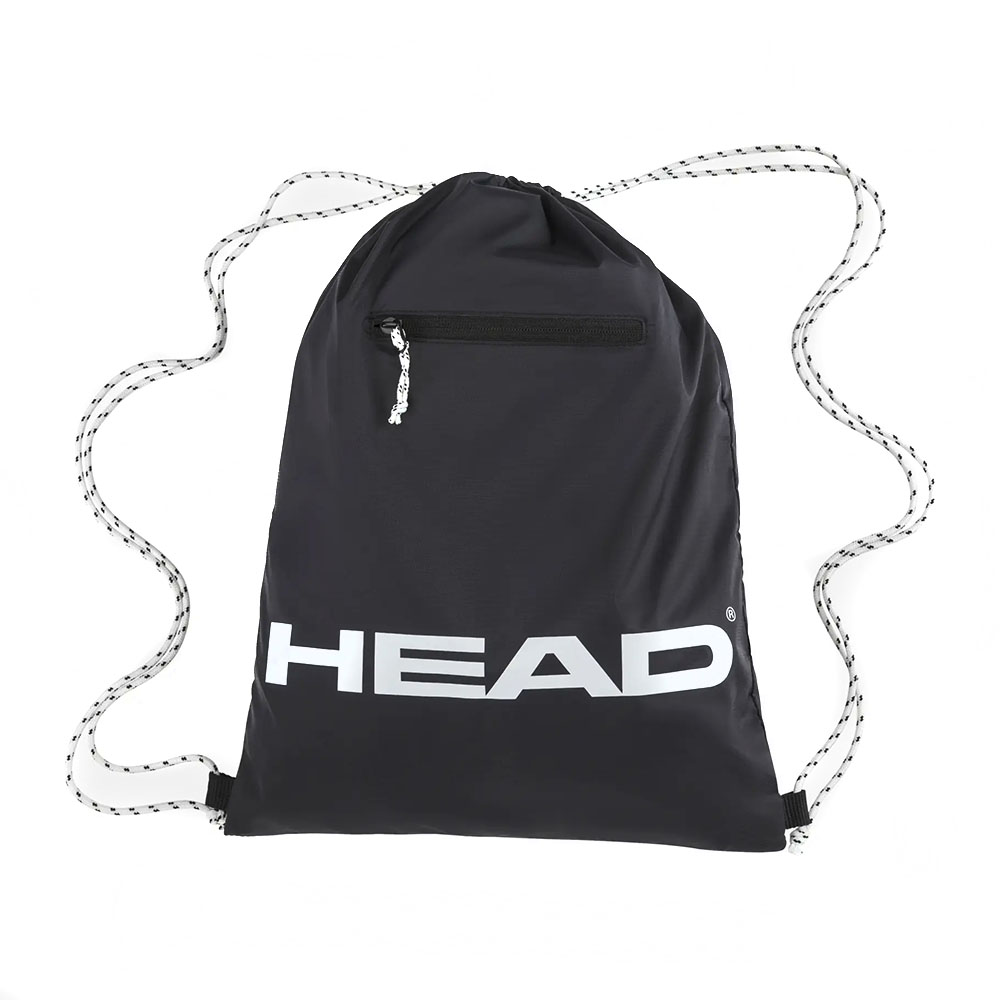 Мешок для обуви HEAD Tour Gym Bag, 260714-BKWH, 33*45 см, черно-белый