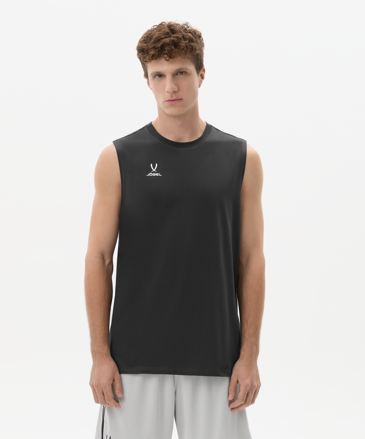 Майка тренировочная JOGEL DIVISION PerFormDRY Training CVC 98, темно-серый, размер L