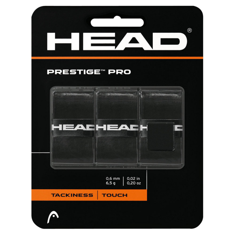 Овергрип Head Prestige Pro, 282009-BK, 0.55 мм, 3 шт, черный