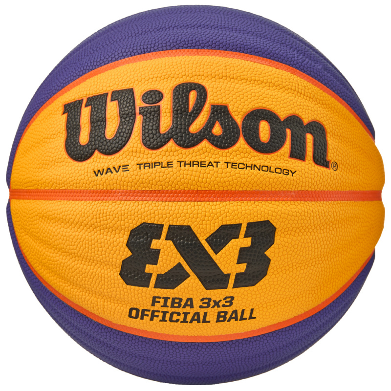 Мяч баск. WILSON FIBA3x3 Official, WTB0533XB, р.6, FIBA Appr., синт. PU, бутил. кам, желто-синий