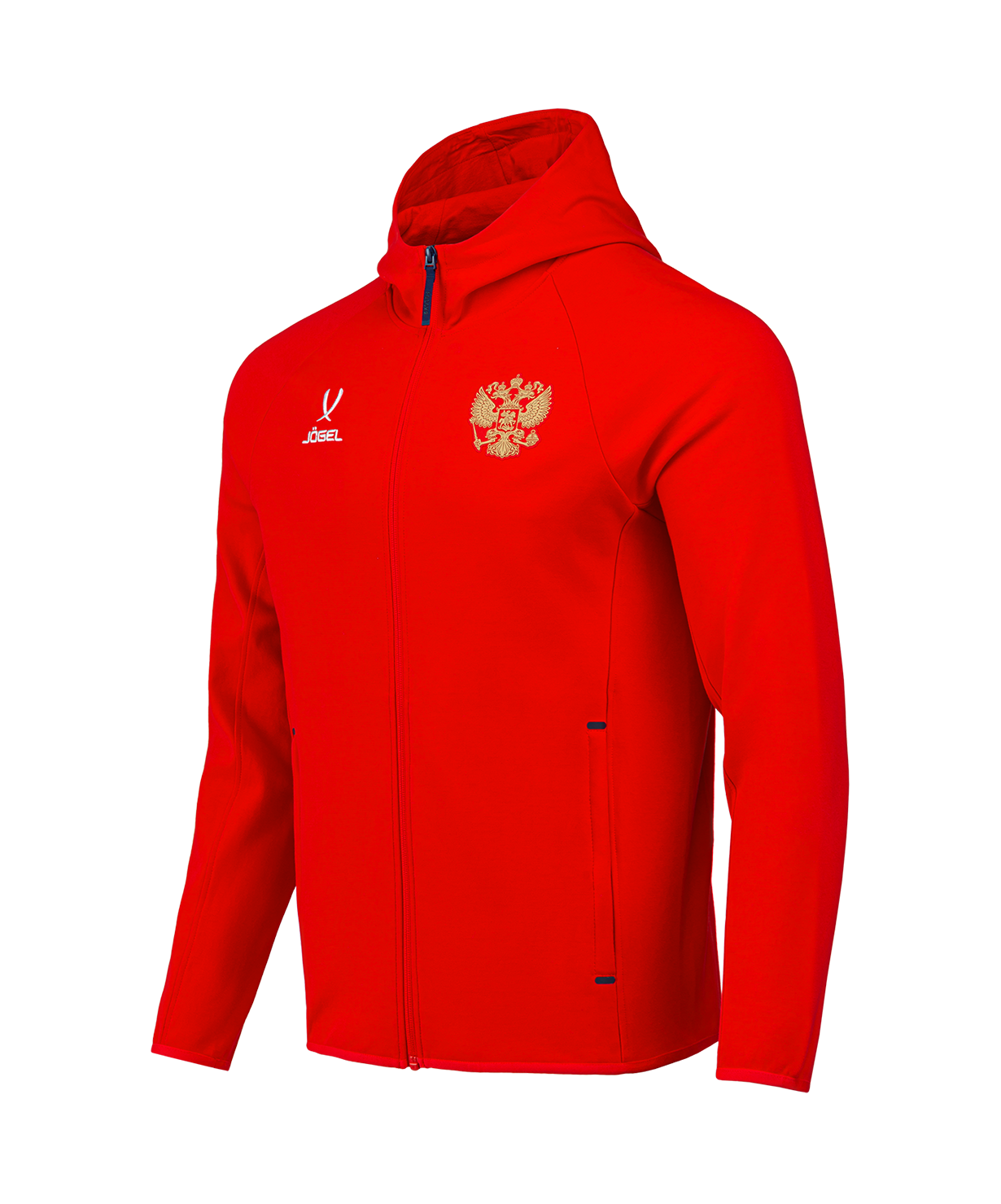 Худи на молнии JOGEL NATIONAL Essential Hooded FZ Jacket, красный