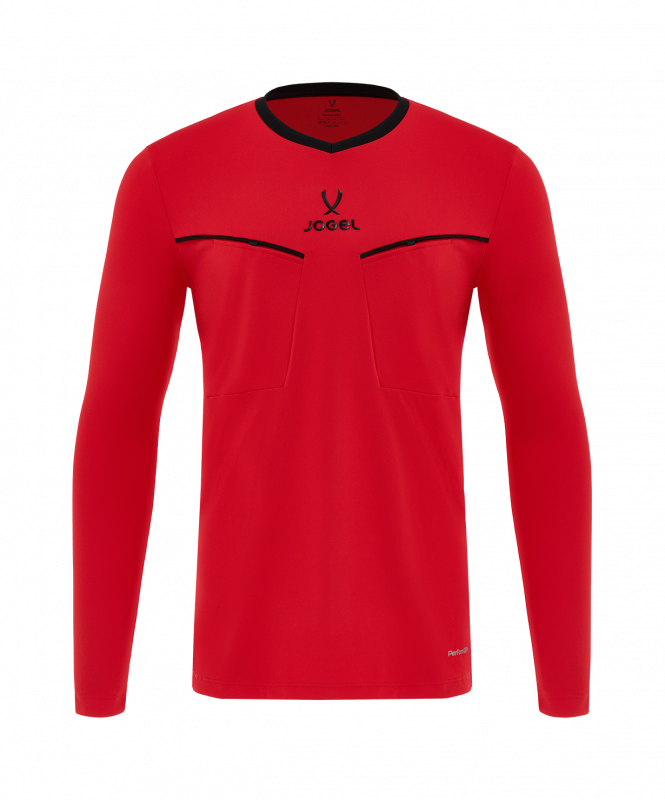 Лонгслив судейский JOGEL DIVISION PerFormDRY Referee LS Tee 2.0, красный, размер L