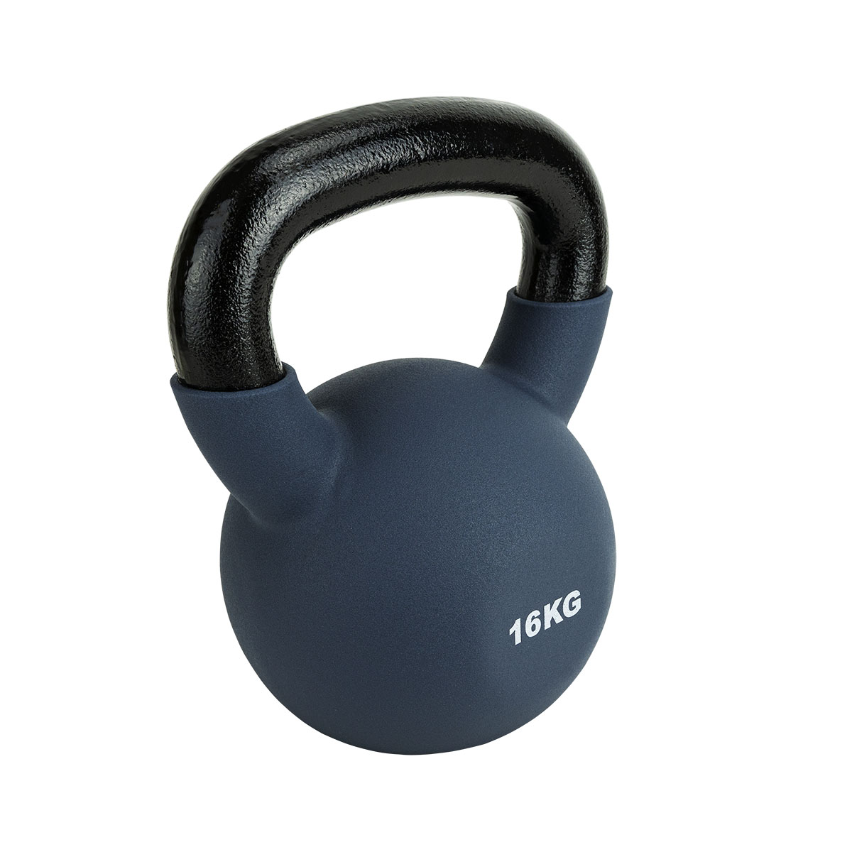 Гиря TORRES 16 кг, PL552216, чугун в неопреновой оболочке, серый