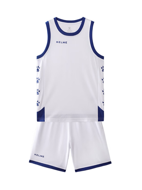 Детская баскетбольная форма KELME Kids Basketball Uniform (White/Blue)