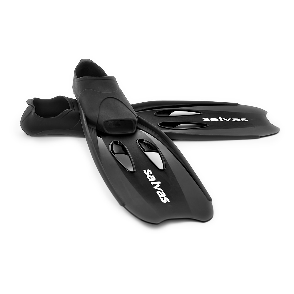 Ласты для плав. Salvas Cancun Fin, BA12542NNSTS,TPR и Technoflex, р.42-43, чёрный