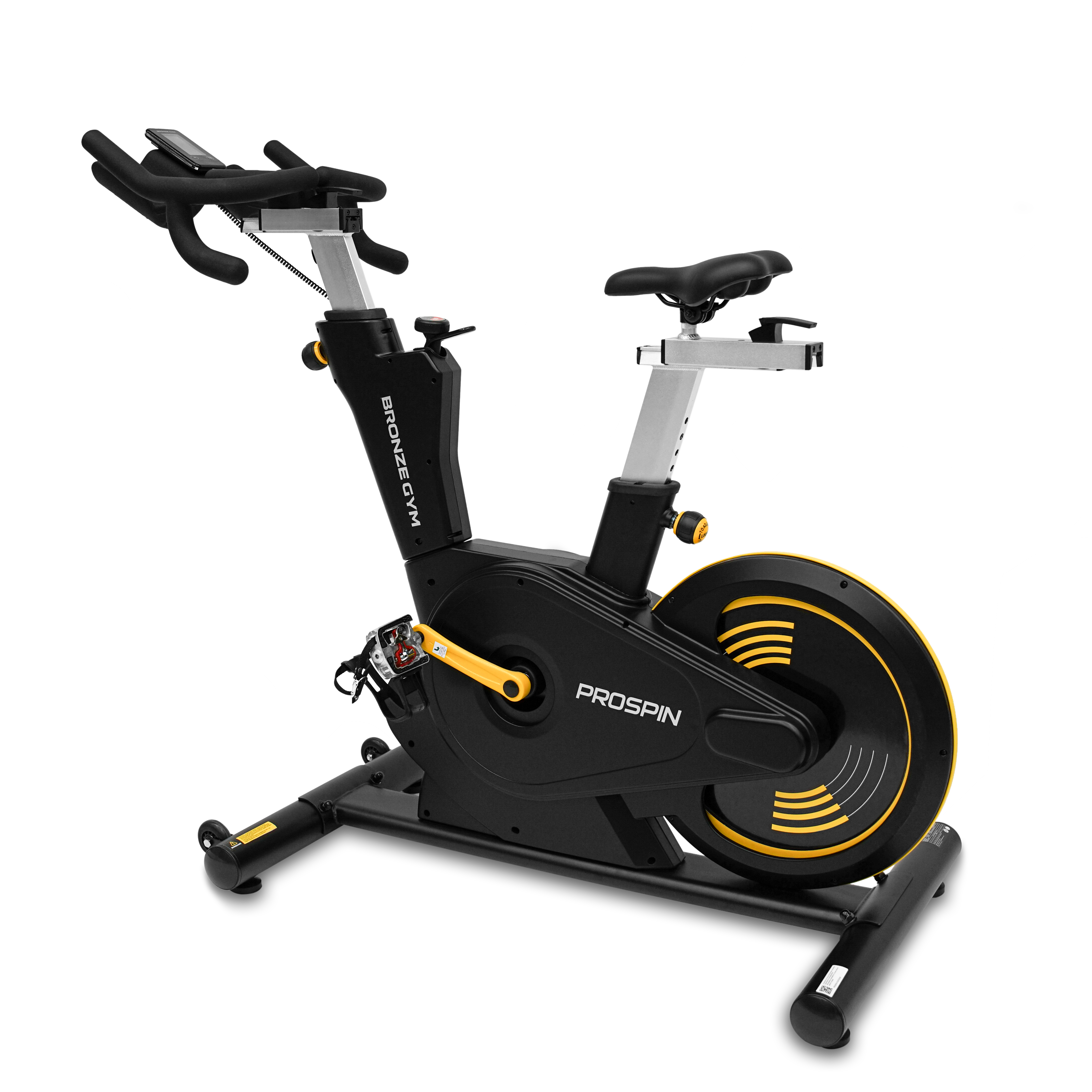 Спин-байк с консолью профессиональный BRONZE GYM PROSPIN