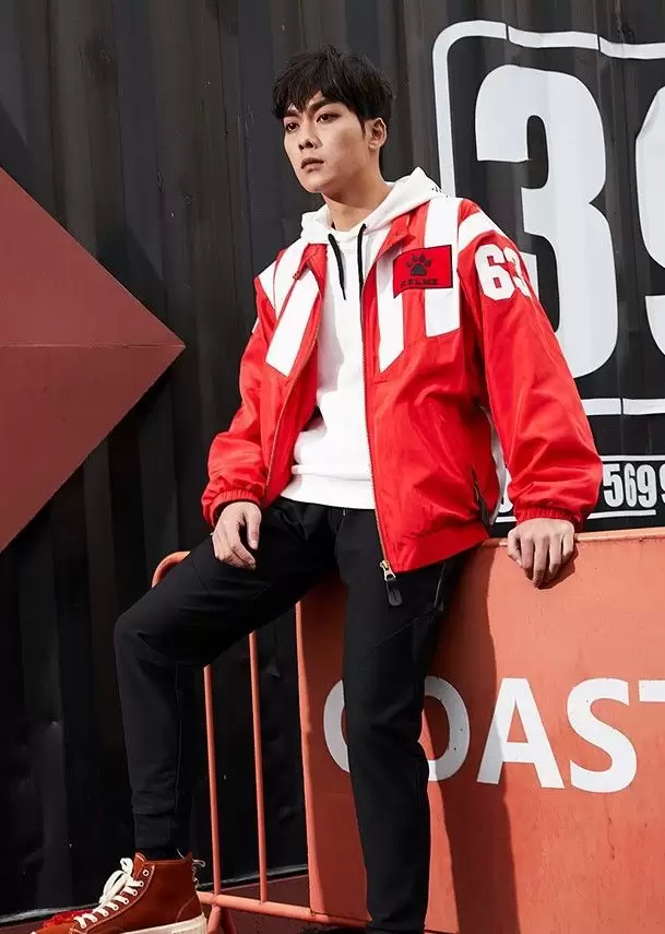 Ветровка KELME Men's Woven Jacket (Red/White)