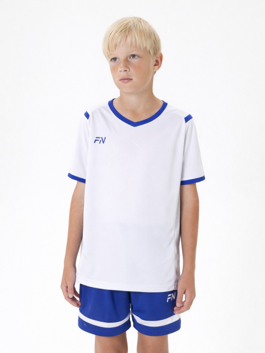 Детская футбольная форма FN Spirit Kid (White/Blue)