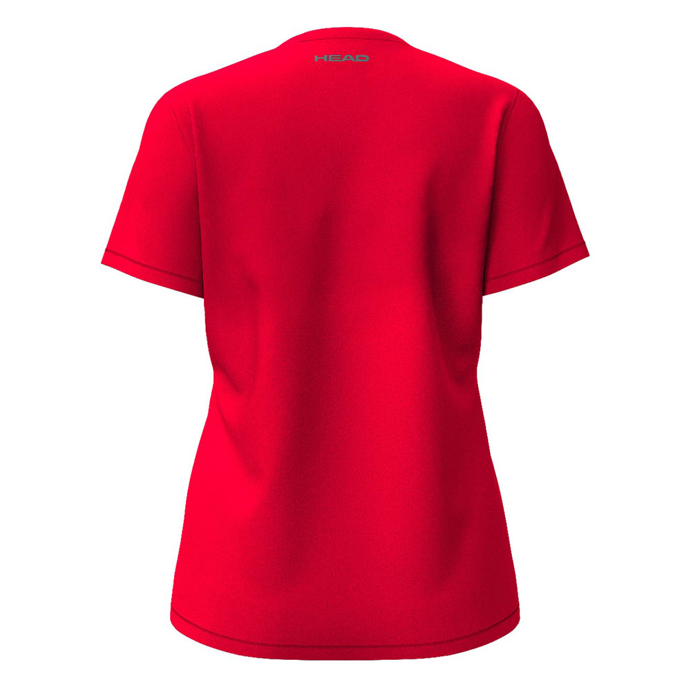 Футболка женская HEAD Club Original T-Shirt W 814845-RD-XS, р.XS, хлопок, полиэстер, эласта, красный