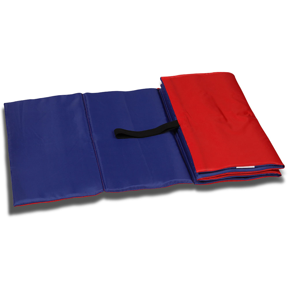 Коврик гимнастический детский INDIGO, SM-043-BLR, полиэстер, стенофон, cине-красный