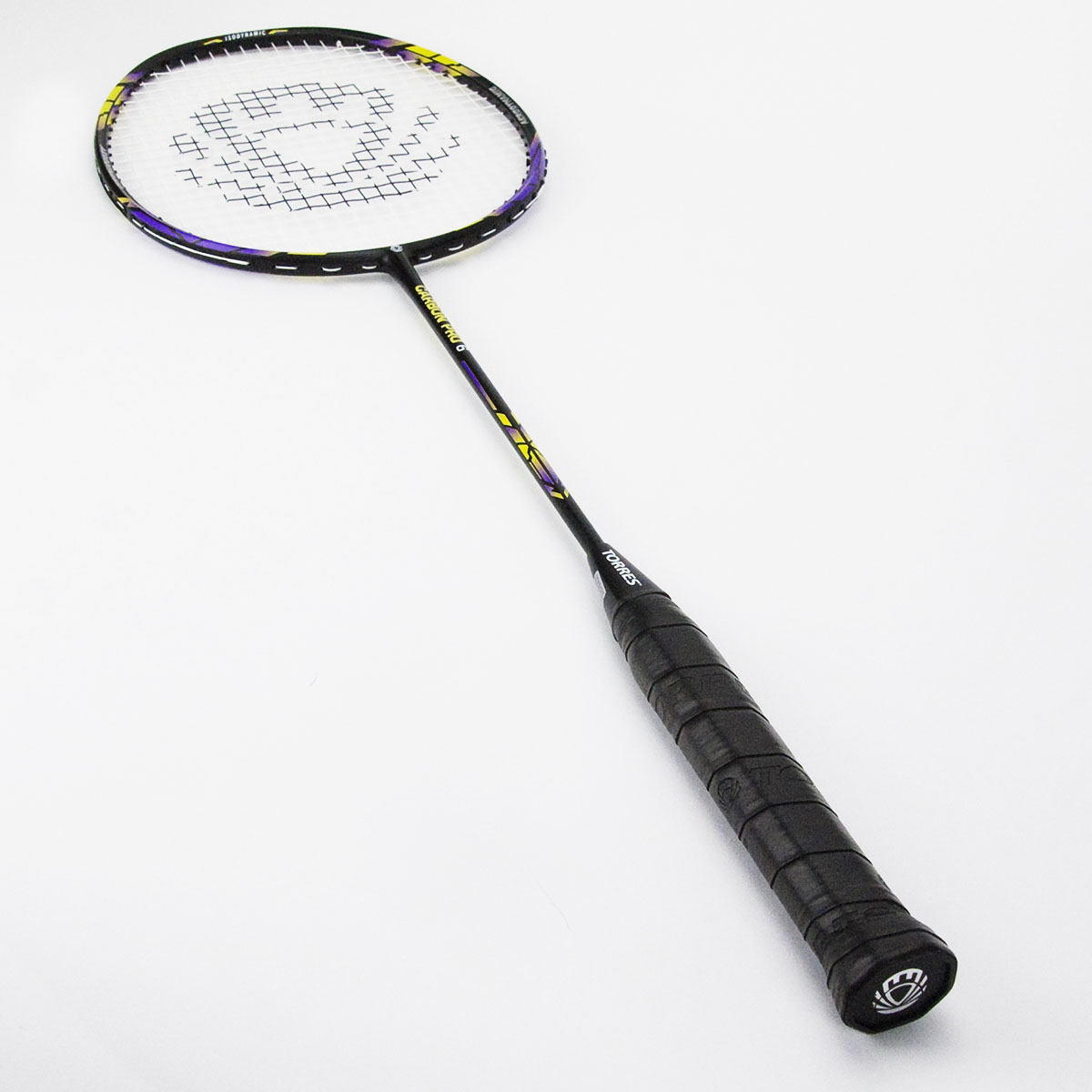 Ракетка бадм. TORRES Carbon PRO6, BD20521,для продв., стерж/обод из карбона,со струнами, фиол