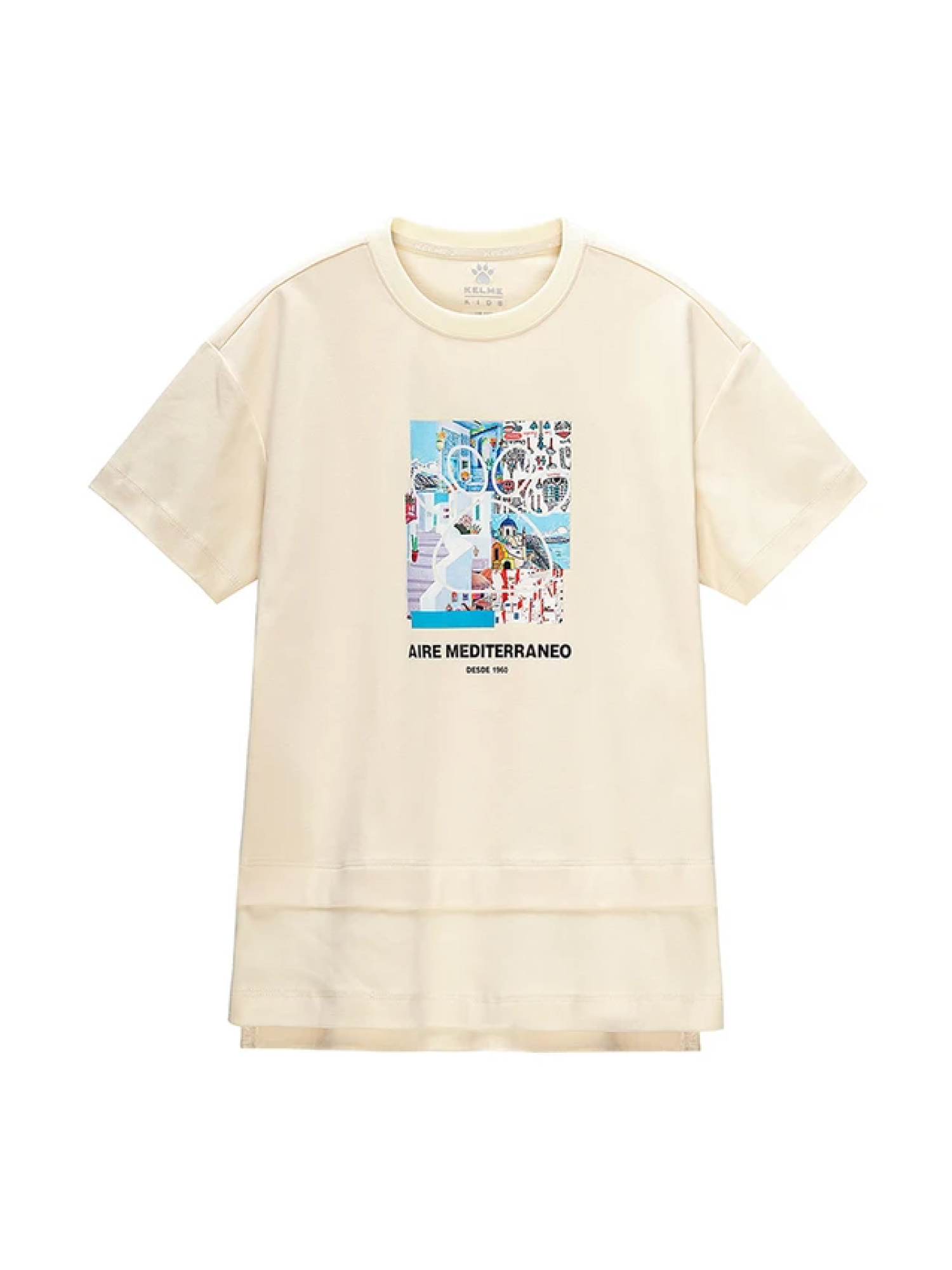 Футболка KELME Short Sleeve T-Shirt Kid Beige
