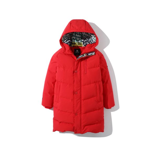 Детский пуховик KELME Boy's Thick Mid-Length Down Jacket Red