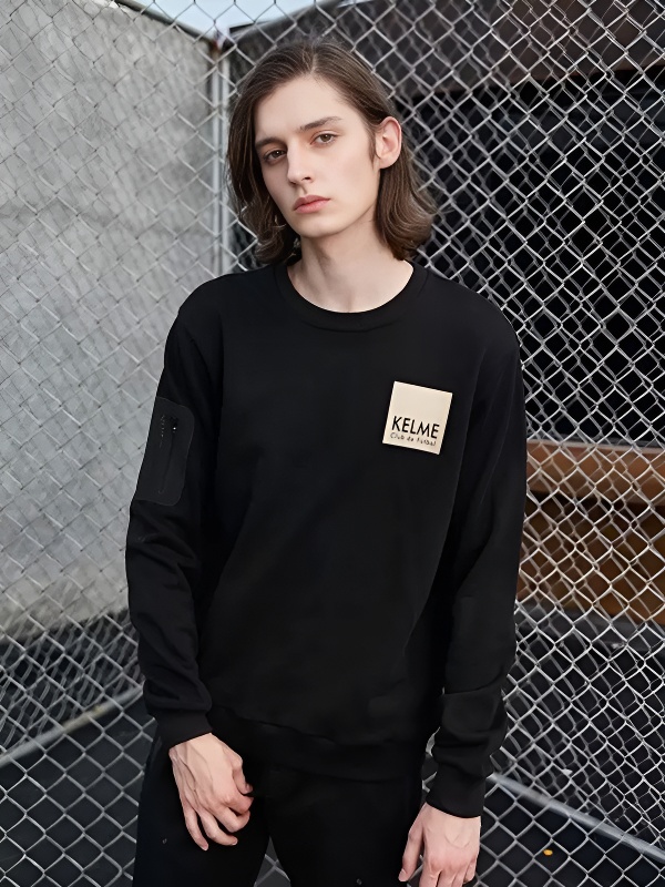 Свитшот KELME Men's Round Neck Sweater Black