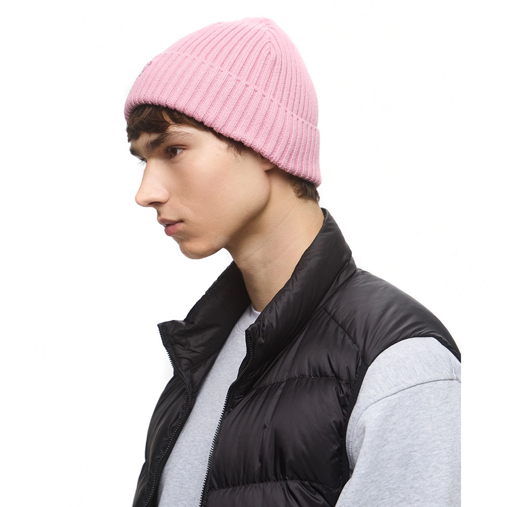 Шапка PUMA ESS Patch Mid Crown Beanie, 02641703, акрил, полиамид, полиэстер, розовый