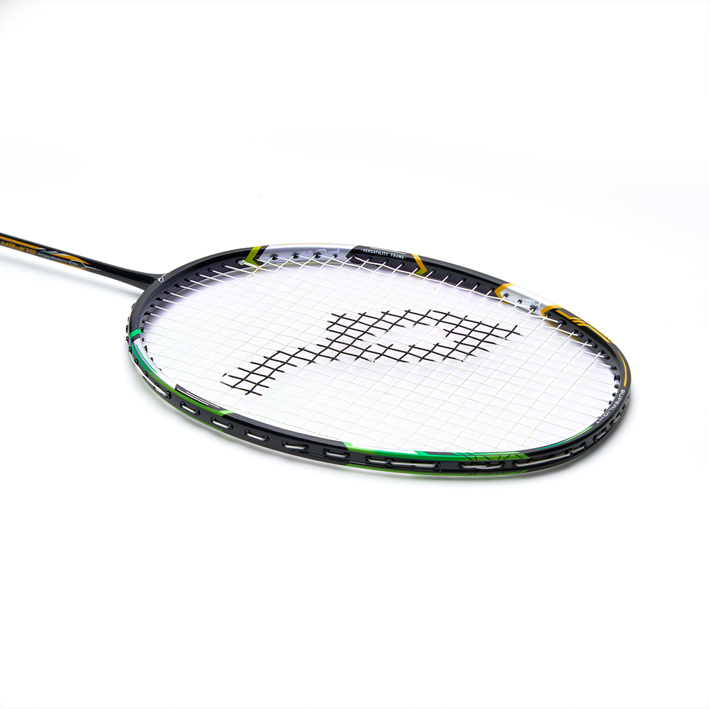 Ракетка для бадм. DOUBLE FISH JINQUE QT-1603, для продвинутых,графит со струнам,литой,черный