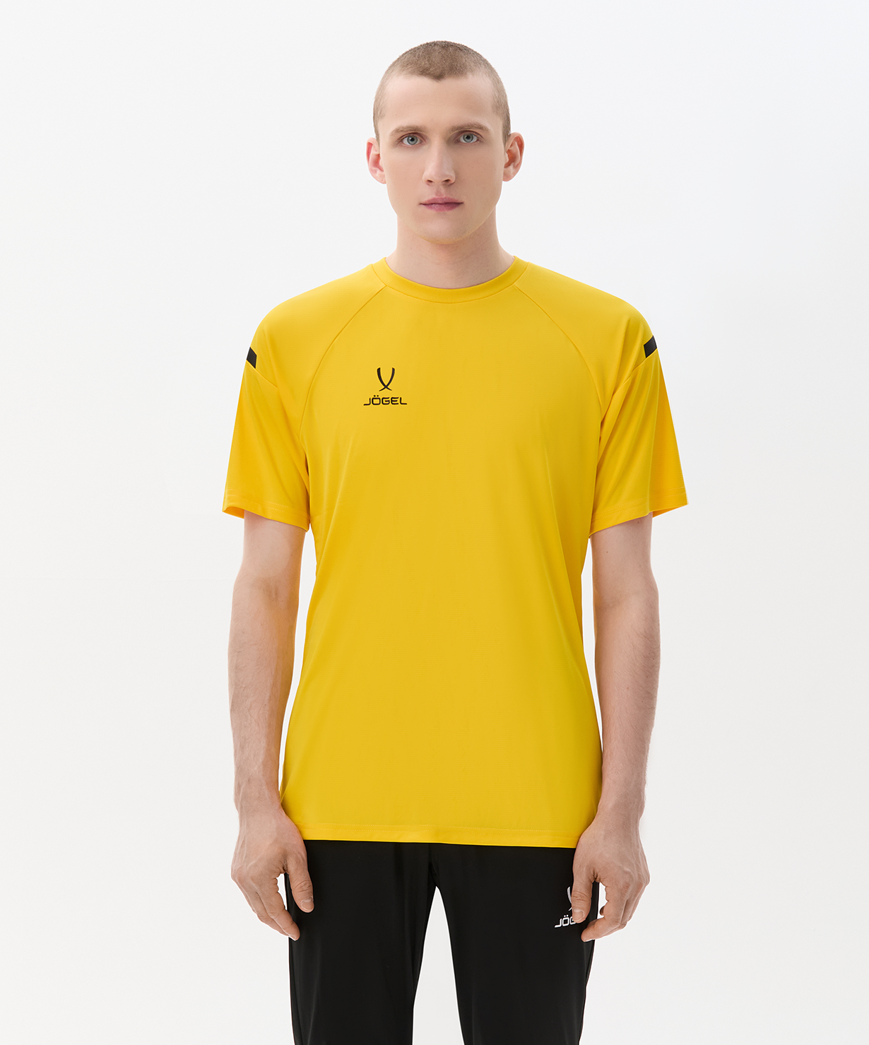 Футболка тренировочная JOGEL CAMP 2 Training Poly Tee, желтый/черный, размер L