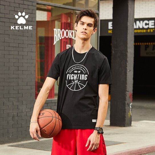 Футболка KELME Men's Round Neck T-Shirt Black