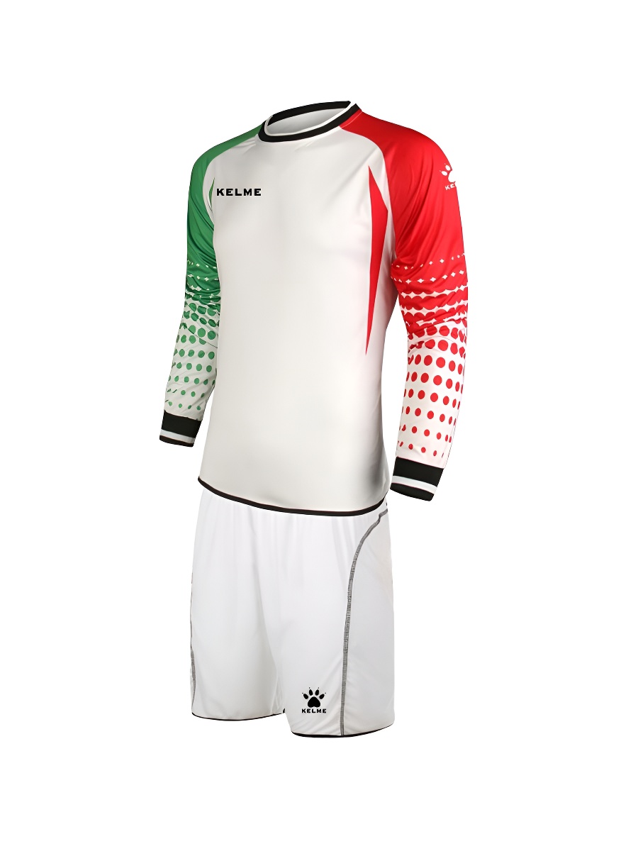 Вратарская форма KELME Long Sleeve Football Goalkeeper Suit White