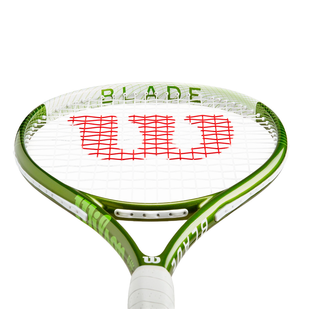 Ракетка б/т Wilson Blade Feel Team 103, WR117710U1, для любителей, алюминий, со струнами, бело-зел