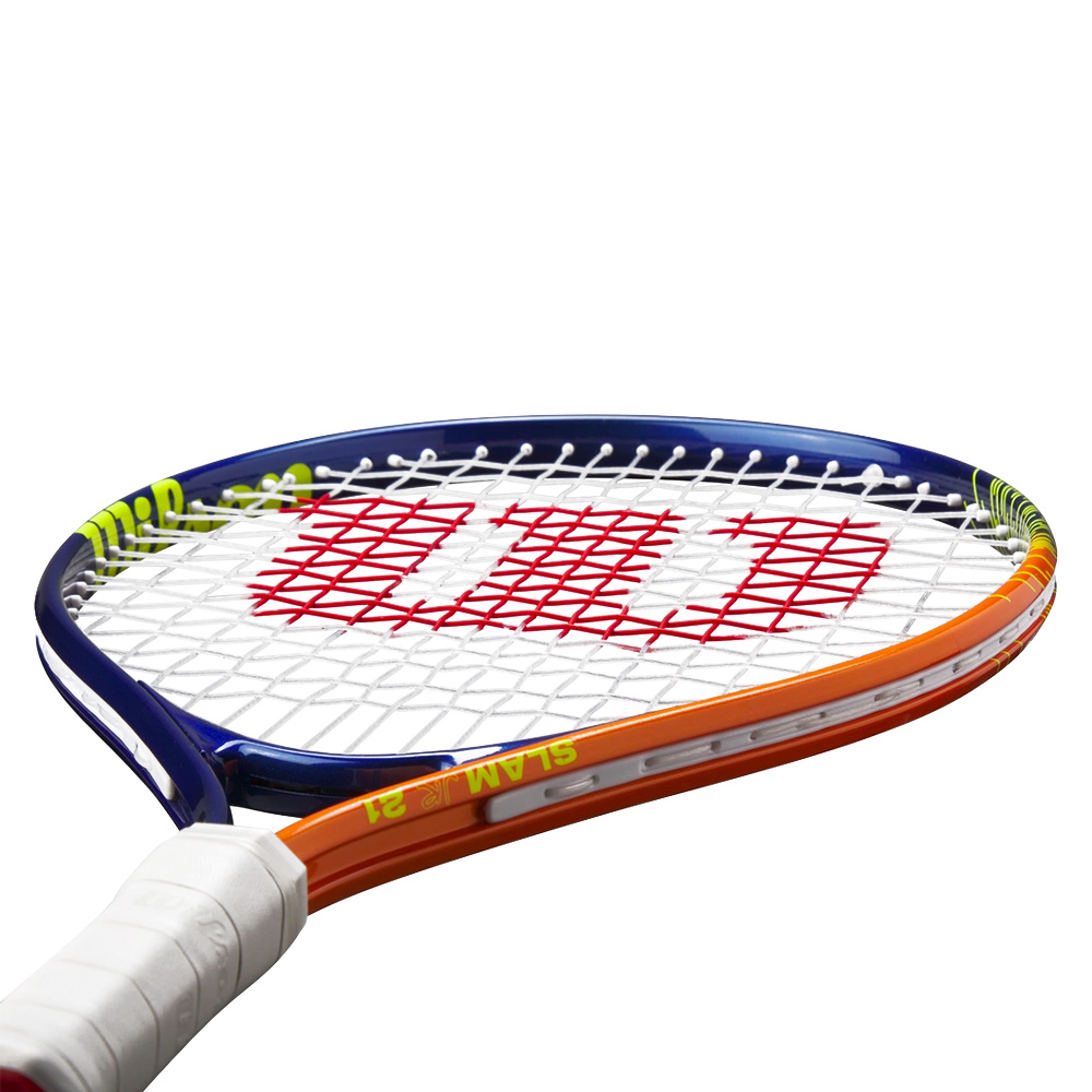 Ракетка б/т дет. Wilson Slam Jr 21, WR172010U, для дет.5-6 лет, алюминий,со струнами, т.сине-оранж