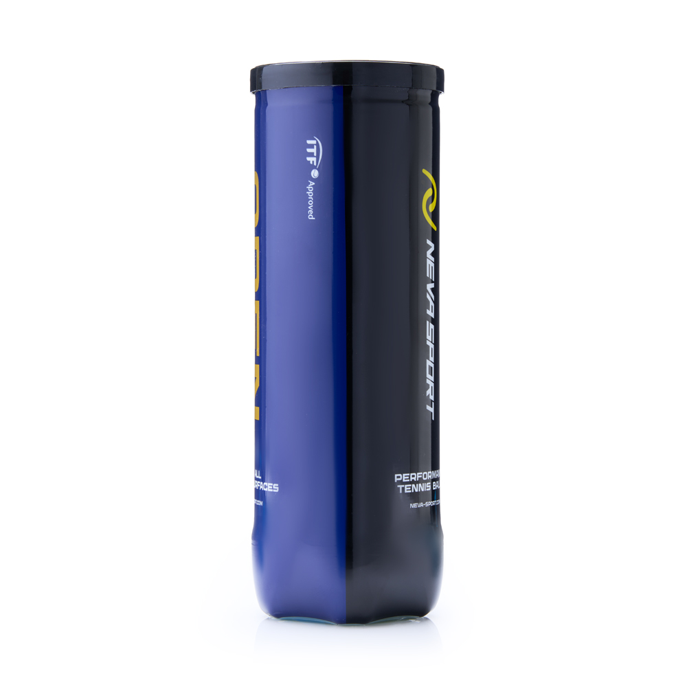 Мяч теннисный NS OPEN X3, UAA1, уп.3 шт,одобр.ITF, сукно, нат.резина,желтый