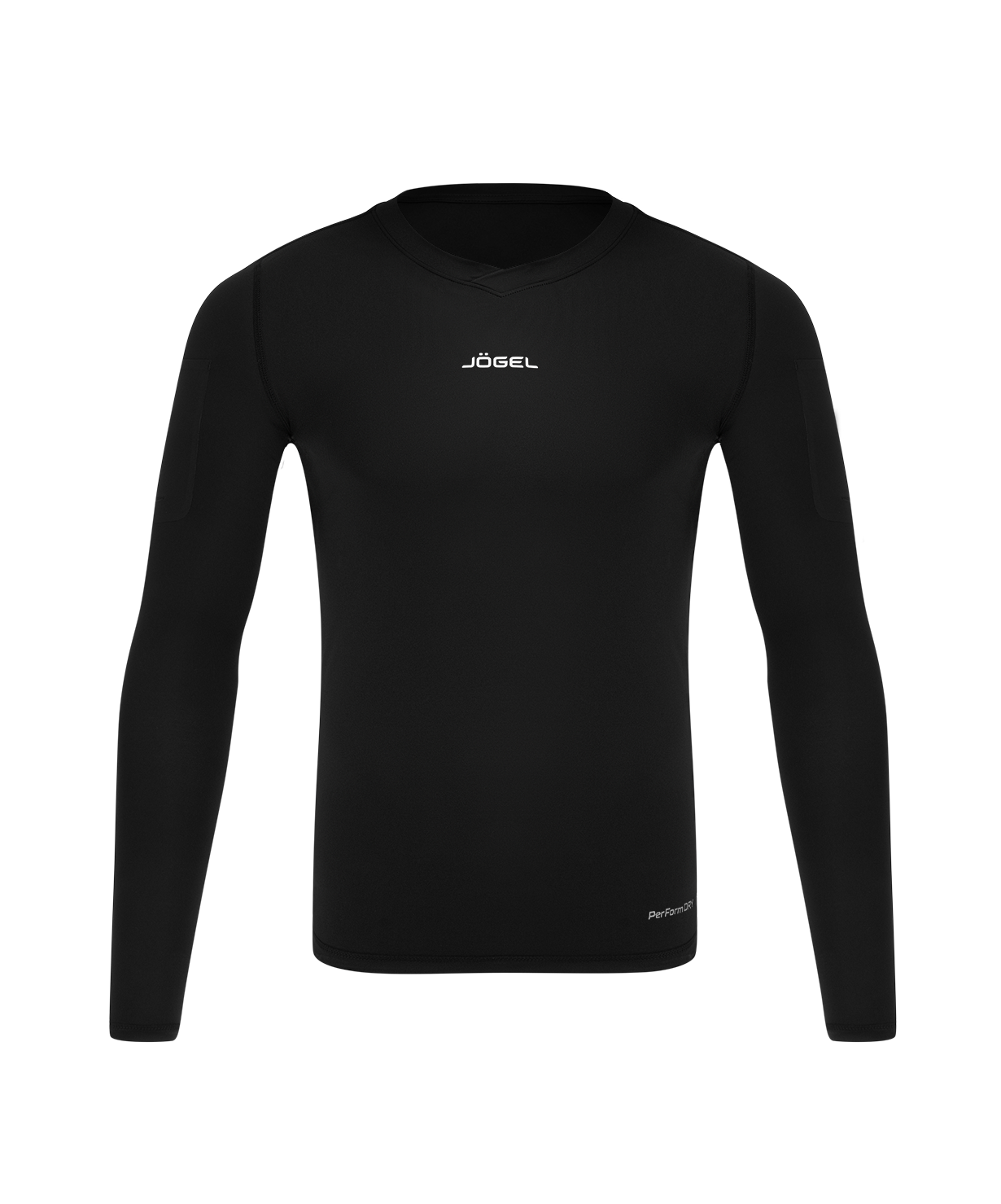 Футболка компрессионная с длинным рукавом судейская JOGEL PerFormDRY Referee Baselayer Tee LS, черный, размер L