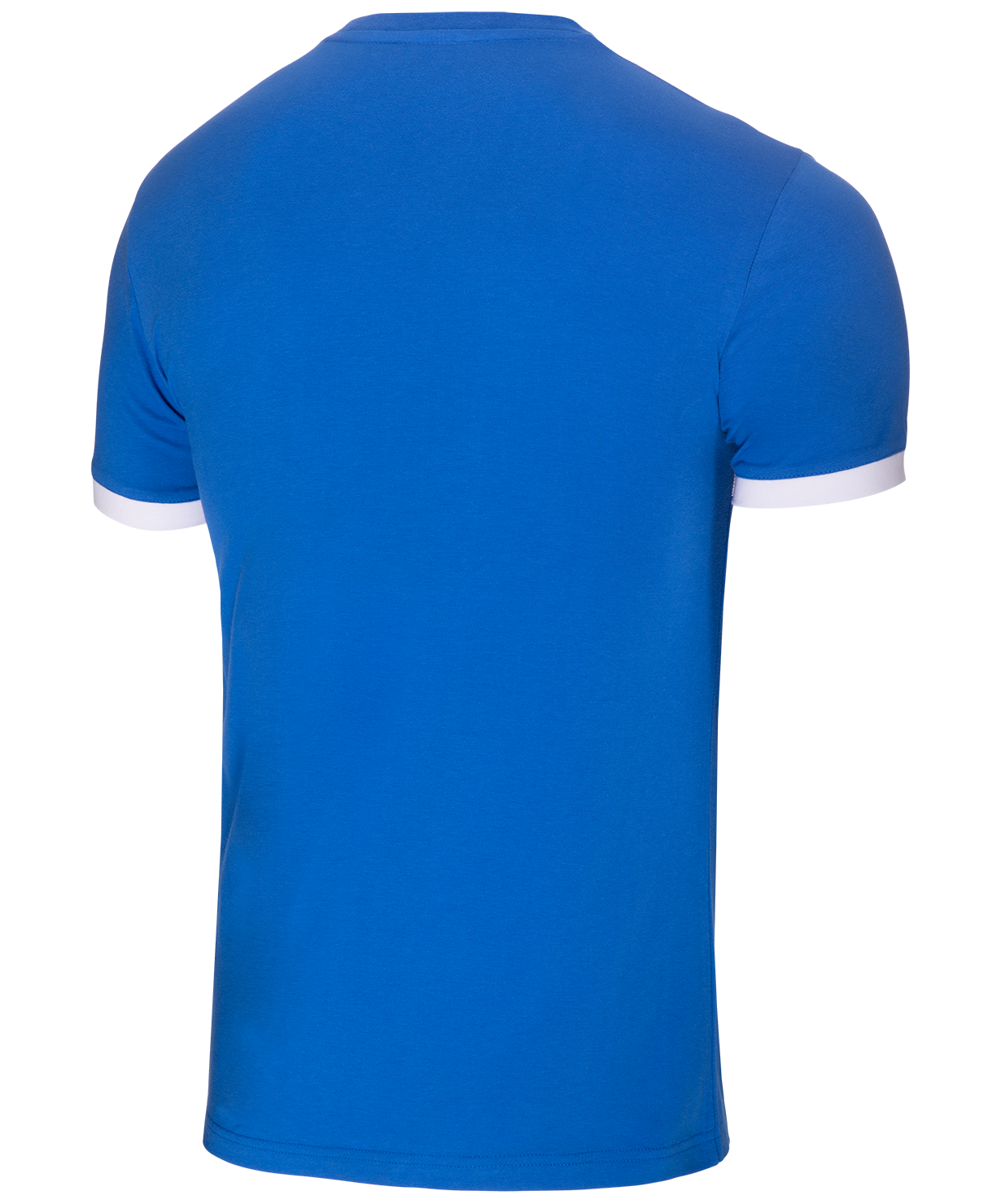 Футболка тренировочная JCT-1040-071, хлопок, синий/белый, размер L