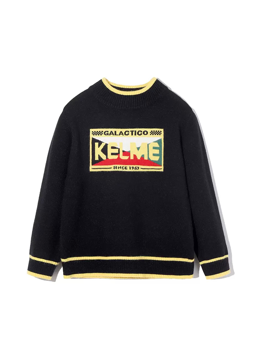 Детский свитшот KELME Boys Half Turtleneck Sweater Black