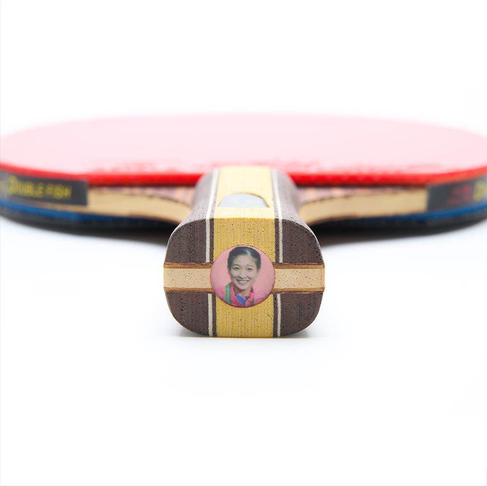 Ракетка для н/т DOUBLE FISH J7, для продвинутых, накладка 2.1 мм, конич. ручка + чехол