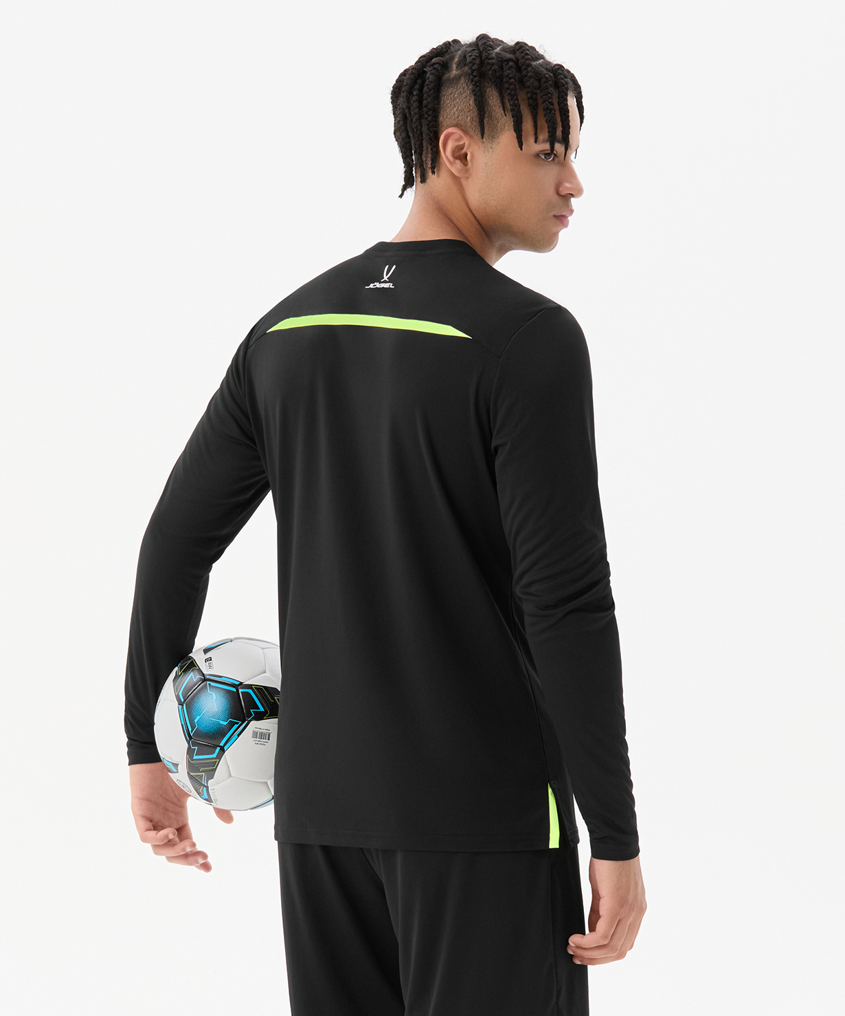 Футболка судейская с длинным рукавом JOGEL DIVISION PerFormDRY Referee LS Tee, черный, размер L